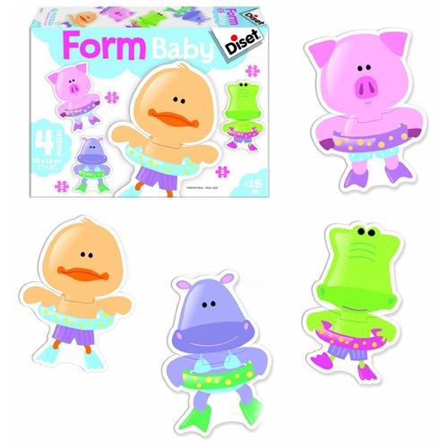 Diset 4 Puzzles Form Baby Canard